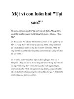 Mệt vì con luôn hỏi 