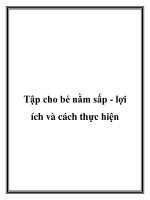 Tập cho bé nằm sấp - lợi ích và cách thực hiện doc