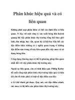 phân khúc hiệu quả và có liên quan