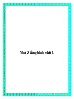 Nhà 3 tầng hình chữ L pot