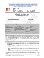 BẢN mô tả CÔNG VIỆC