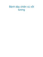 Bánh dày chiên xù xốt tương ppt