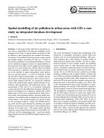 Spatial modelling of air pollution in urban areas with GIS: a case study on integrated database development doc