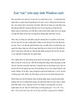 Xoá “rác” trên máy tính Windows mới potx