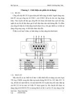 giám sát mạch chuyển đổi điện áp ghép nối máy tính qua giao diện rs 232