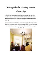 Những biến tấu sắc vàng cho căn bếp của bạn pot