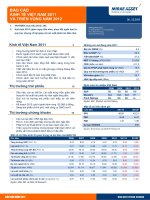 BÁO CÁO KINH TẾ VIỆT NAM 2011 VÀ TRIỂN VỌNG NĂM 2012 pptx