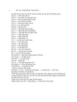 Các Thủ Thuật Nhanh Trong Word pot