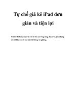 Tự chế giá kê iPad đơn giản và tiện lợi ppt