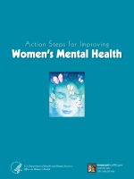 Action Steps for Improving Women’s Mental Health ppt