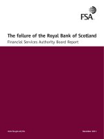 The failure of the Royal Bank of Scotland Financial Services Authority Board Report potx