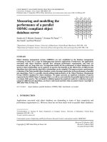 Measuring and modelling the performance of a parallel ODMG compliant object database server potx