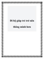 Đi bộ giúp trẻ trở nên thông minh hơn doc