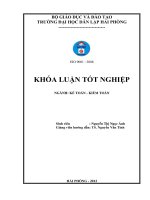Hoàn thiện công tác kế toán doanh thu, chi phí và xác định kết quả kinh doanh tại Công ty cổ phần Tư vấn Đầu tư và Xây dựng Giao thông công chính Hải Phòng