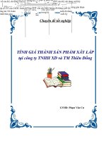 Chuyên đề tốt nghiệp: 