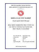 Hoạt động marketing trực tuyến - thực trạng và giải pháp