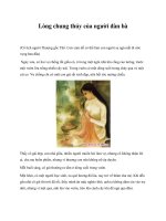 Lòng chung thủy của người đàn bà docx