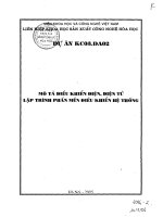 Mô tả điều khiển điện, điện tử lập trình phần mềm điều khiển hệ thống potx