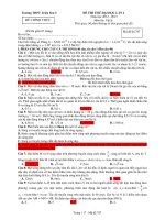 Đề Thi Đại Học Khối A, A1 Vật Lý 2013 - Phần 8 - Đề 11 pdf