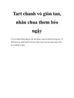 Tart chanh vỏ giòn tan, nhân chua thơm béo ngậy pdf