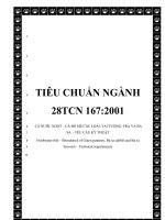  TIÊU CHUẨN NGÀNH 28TCN 167:2001CÁ NƯỚC NGỌT – CÁ BỐ MẸ CÁC LOÀI: TAI TƯỢNG, TRA VÀ BA SA – YÊU CẦU KỸ THUẬT Freshwater fish – Broodstock of Giant gouramy, Ba sa catfish and Ba sa bocourti – Technical ppt