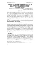 NGHIÊN CỨU ĐIỀU KIỆN THÍCH HỢP CHO VIỆC ÁP DỤNG PHEROMONE GIỚI TÍNH CỦA SÙNG KHOAI LANG, CYLAS FORMICARIUS FAB., TRÊN ĐỒNG RUỘNG pot