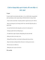 Cách sử dụng hiệu quả tủ lạnh, nồi cơm điện và máy quạt pot