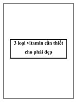 3 loại vitamin cần thiết cho phái đẹp doc