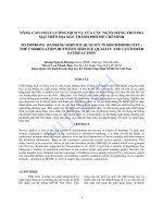 Luận văn thạc sĩ kinh tế nâng cao chất lượng dịch vụ của các ngân hàng thương mại  khu vực thành phố Hồ Chí Minh