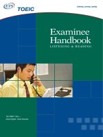 LISTENING & READING Examinee Handbook/The TOEIC® Test — Know English. Know Success. pdf