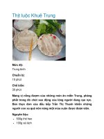 Thịt luộc Khuê Trung ppt