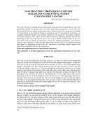 GIẢI PHÁP PHÁT TRIỂN DỊCH VỤ HỖ TRỢ CHO DOANH NGHIỆP NÔNG NGHIỆP Ở THÀNH PHỐ CẦN THƠ potx