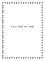 Tổng hợp những bài ca dao chủ đề tâm lý cảm xúc pdf