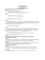 Đề Thi Thử Đại Học Khối A, A1, B, D Toán 2013 - Phần 37 - Đề 1 (có đáp án) pptx