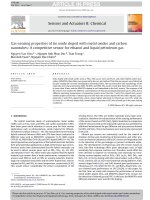 gas - sensing properties of tin oxide doped with metal oxides and carbon
