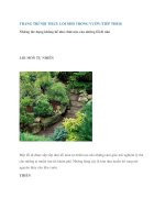 TRANG TRÍ NỘI THẤT: LỐI NHỎ TRONG VƯỜN (TIẾP THEO) potx