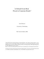 Is Default Event Risk Priced in Corporate Bonds? pdf
