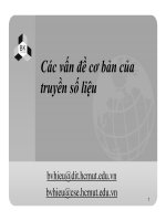 Các vấn đề cơ bản của truyền số liệu pot