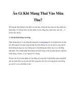 Ăn Gì Khi Mang Thai Vào Mùa Thu? docx