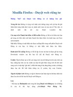 Mozilla Firefox - Duyệt web riêng tư pptx