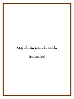 Một số cấu trúc cầu khiến (causative) pptx