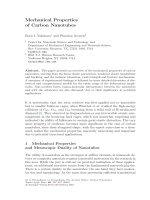Mechanical Properties of Carbon Nanotubes potx