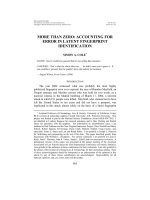 MORE THAN ZERO: ACCOUNTING FOR ERROR IN LATENT FINGERPRINT IDENTIFICATION pdf