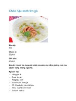 Cháo đậu xanh tim gà pptx