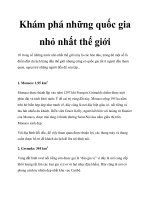 Khám phá những quốc gia nhỏ nhất thế giới docx