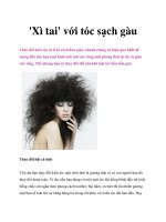 ''''Xì tai'''' với tóc sạch gàu docx