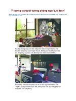 Ý tưởng trang trí tường phòng ngủ ''''tuổi teen'''' doc