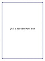 Quản lý Active Directory - Bài I doc