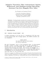 Adaptive Narrative: How Autonomous Agents, Hollywood, and Multiprocessing Operating Systems Can Live Happily Ever After docx
