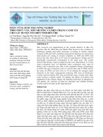 PHÂN VÙNG SINH THÁI NÔNG NGHIỆP THEO THỦY VĂN, THỔ NHƢỠNG VÀ HIỆN TRẠNG CANH TÁC CHO CÁC HUYỆN VEN BIỂN TỈNH BẾN TRE potx